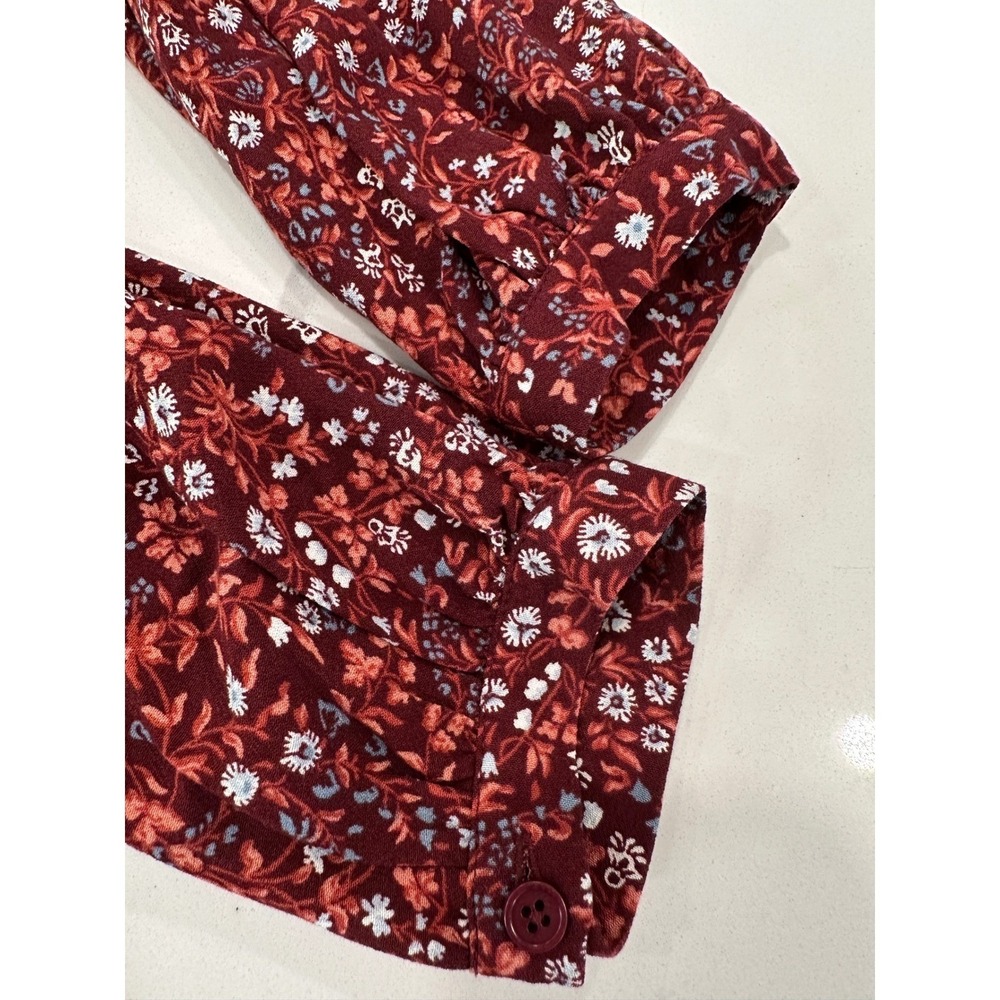 Reformation Helena Cotswold Floral Mini Dress 3/4 Sleeve V-Neck Size M Boho Chic - Picture 9 of 13